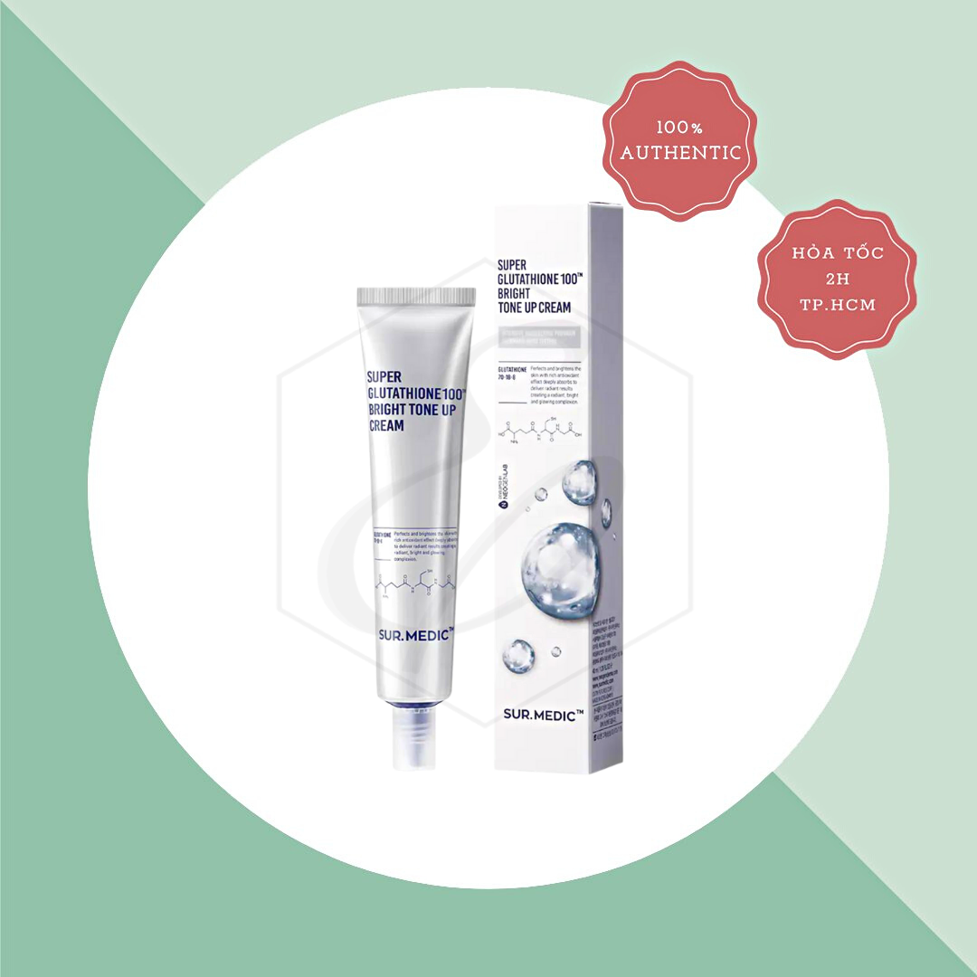 Kem Dưỡng Sur.Medic Super Glutathione 100 Bright Tone Up Cream - 40ml